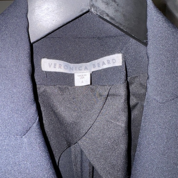 Veronica Beard Navy Blazer with Zipper Details - Picture 3 of 6